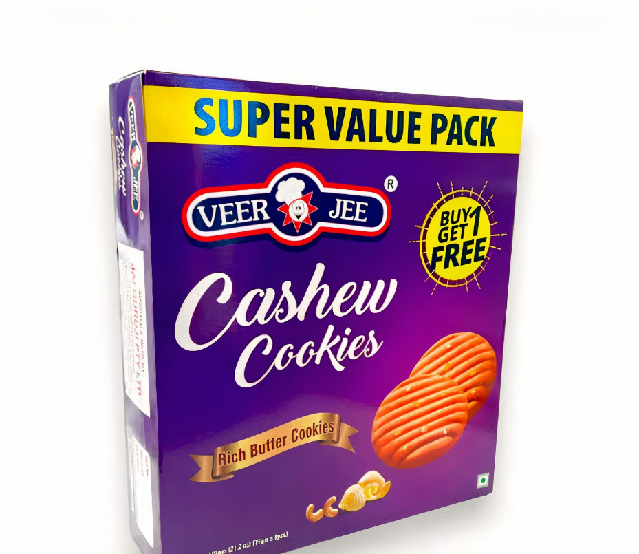 VeerJee Cookies 600gm Cashew