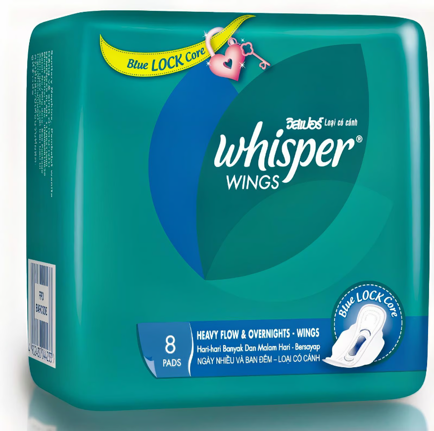 Whisper Pads ea wings 8pack