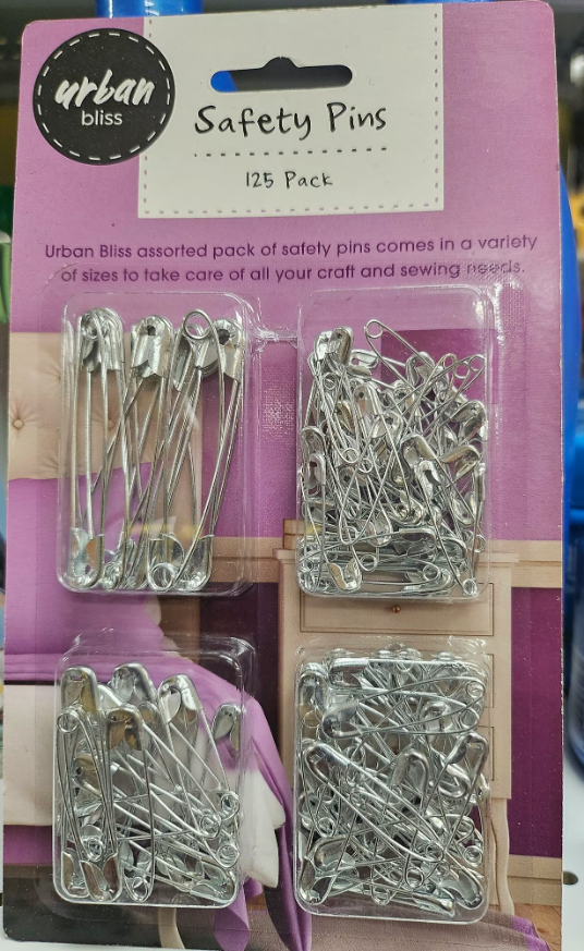 Misc Safety-Pins 125pk