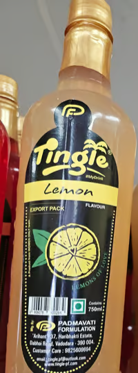 Tingle Squash 750ml Lemon