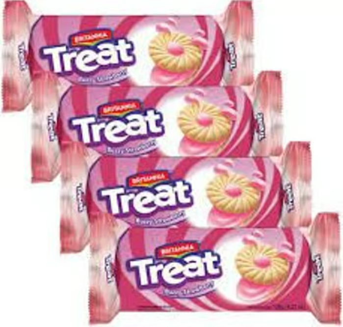 Britannia Cookies 100g Treat-Strawberry