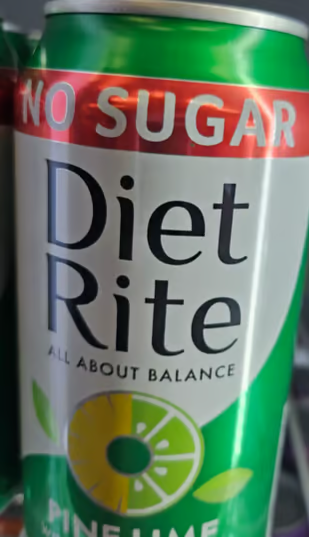 Diet-Rite 375ml Pine-Lime