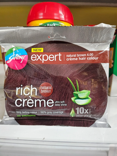 Godrej Hair-dye ea Expert-Creme Natural-Brown