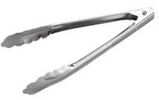 TONGS STAINLESS STEEL 9INCH 23 CM