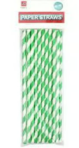 Party Central Paper-Straws ea 20pk