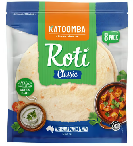 Katoomaba Chapati 8pk Classic