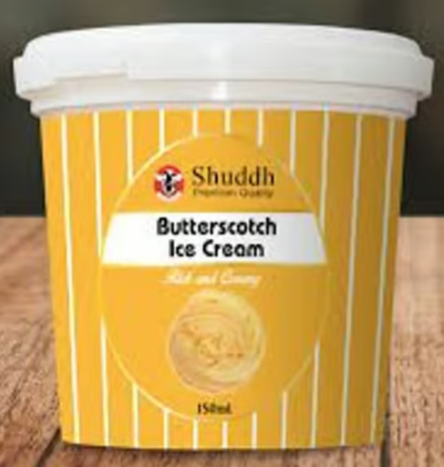 Shuddh ice-cream 150ml Butterscotch