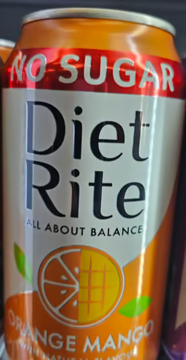 Diet-Rite 375ml Orange-Mango 